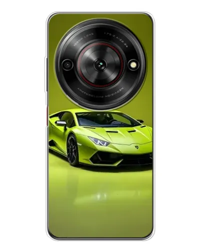 Чехол для ZTE Nubia Focus 5G с картинкой «Салатовый Lamborghini Huracan»