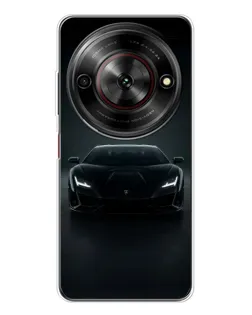 Чехол для ZTE Nubia Focus 5G с картинкой «Черный Lamborghini Aventador»