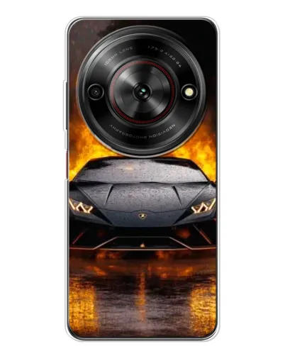Чехол для ZTE Nubia Focus 5G с картинкой «Lamborghini в огне»