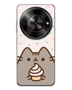 Чехол для ZTE Nubia Focus 5G с картинкой «Пушин с кексом»