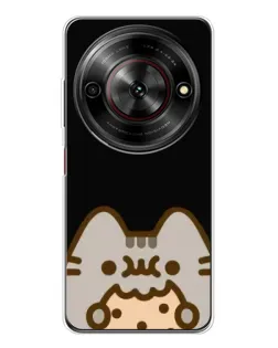 Чехол для ZTE Nubia Focus 5G с картинкой «Пушин на черном»