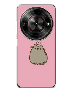 Чехол для ZTE Nubia Focus 5G с картинкой «Pusheen сердце»