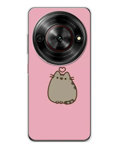 Чехол для ZTE Nubia Focus 5G с картинкой «Pusheen сердце»