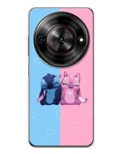 Чехол для ZTE Nubia Focus 5G с картинкой «Stitch и Angel Love»