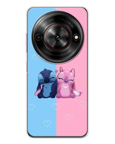 Чехол для ZTE Nubia Focus 5G с картинкой «Stitch и Angel Love»