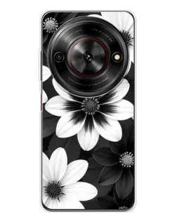 Чехол для ZTE Nubia Focus 5G с картинкой «Монохромные астры» Чехол для ZTE Nubia Focus 5G с картинкой «Монохромные астры»
