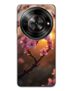 Чехол для ZTE Nubia Focus 5G с картинкой «Розовый цвет сердце на фоне заката» Чехол для ZTE Nubia Focus 5G с картинкой «Розовый цвет сердце на фоне заката»