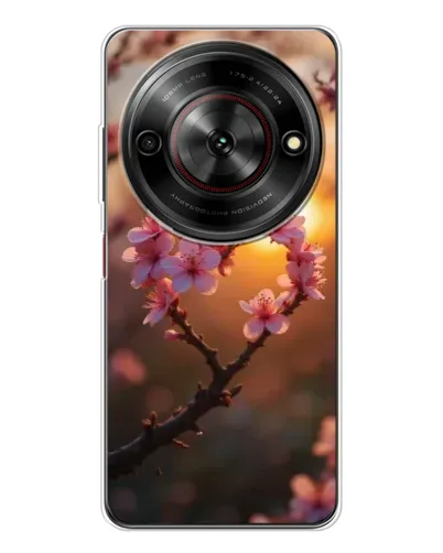Чехол для ZTE Nubia Focus 5G с картинкой «Розовый цвет сердце на фоне заката» Чехол для ZTE Nubia Focus 5G с картинкой «Розовый цвет сердце на фоне заката»