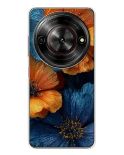 Чехол для ZTE Nubia Focus 5G с картинкой «Яркая сине-оранжевая флора» Чехол для ZTE Nubia Focus 5G с картинкой «Яркая сине-оранжевая флора»