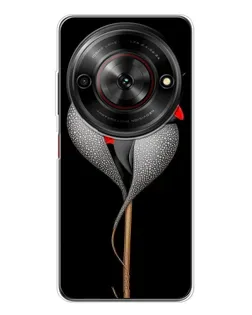 Чехол для ZTE Nubia Focus 5G с картинкой «Серебряный фантазийный цветок» Чехол для ZTE Nubia Focus 5G с картинкой «Серебряный фантазийный цветок»