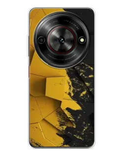 Чехол для ZTE Nubia Focus 5G с картинкой «Золотые осколки геометрии»
