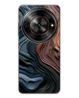 Чехол для ZTE Nubia Focus 5G с картинкой «Цветные волны каньона»