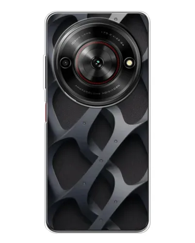 Чехол для ZTE Nubia Focus 5G с картинкой «Объемное серое плетение» Чехол для ZTE Nubia Focus 5G с картинкой «Объемное серое плетение»