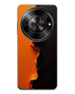 Чехол для ZTE Nubia Focus 5G с картинкой «Оранжевый разлом»