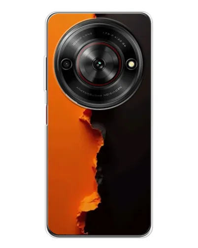 Чехол для ZTE Nubia Focus 5G с картинкой «Оранжевый разлом» Чехол для ZTE Nubia Focus 5G с картинкой «Оранжевый разлом»