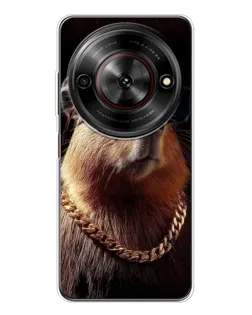 Чехол для ZTE Nubia Focus 5G с картинкой «Капибара золотая цепь»