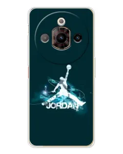 Чехол для ZTE Nubia Focus Pro с картинкой «Jordan Blue Fire»
