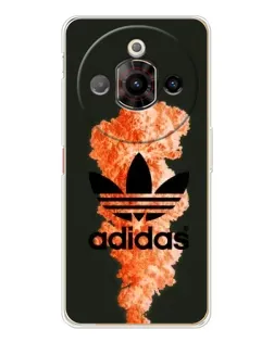 Чехол для ZTE Nubia Focus Pro с картинкой «Оранжевый дым Adidas»