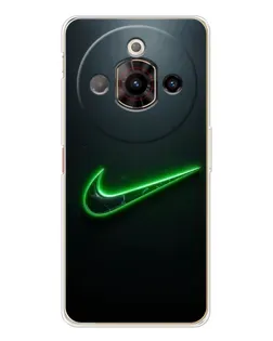 Чохол для ZTE Nubia Focus Pro з картинкою «Неоновий контур Nike»