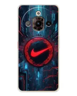 Чехол для ZTE Nubia Focus Pro с картинкой «Техногенный стиль Nike»
