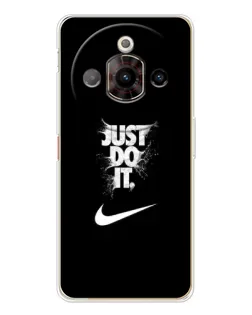 Чехол для ZTE Nubia Focus Pro с картинкой «Текстовый принт Nike»