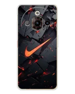 Чехол для ZTE Nubia Focus Pro с картинкой «Nike — эффект разломов»