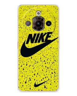 Чехол для ZTE Nubia Focus Pro с картинкой «Желтый текстурный Nike»