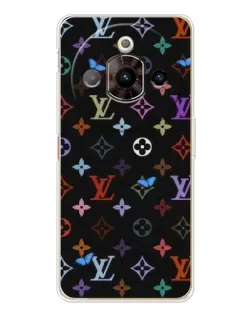 Чехол для ZTE Nubia Focus Pro с картинкой «Цветная монограмма LV»