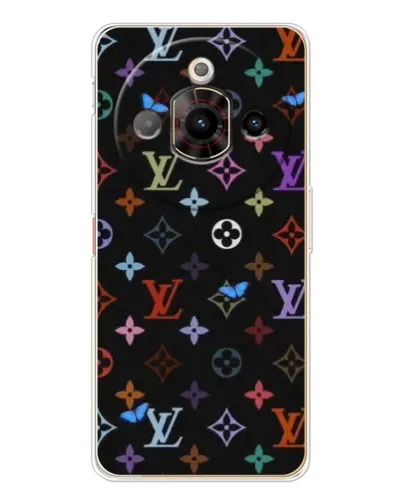 Чехол для ZTE Nubia Focus Pro с картинкой «Цветная монограмма LV» Чехол для ZTE Nubia Focus Pro с картинкой «Цветная монограмма LV»