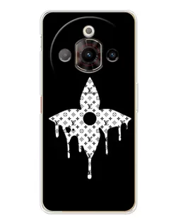 Чехол для ZTE Nubia Focus Pro с картинкой «Цветочная монограмма»