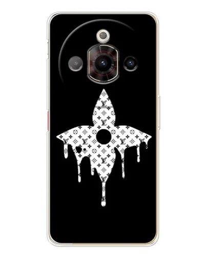 Чехол для ZTE Nubia Focus Pro с картинкой «Цветочная монограмма» Чехол для ZTE Nubia Focus Pro с картинкой «Цветочная монограмма»