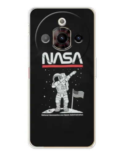 Чохол для ZTE Nubia Focus Pro з картинкою «NASA — крокуємо по Місяцю»