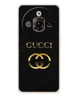 Чехол для ZTE Nubia Focus Pro с картинкой «Золотой логотип Gucci»