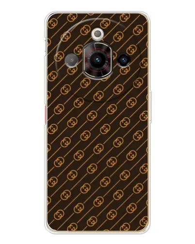 Чехол для ZTE Nubia Focus Pro с картинкой «Gucci — золотые диагонали» Чехол для ZTE Nubia Focus Pro с картинкой «Gucci — золотые диагонали»