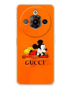 Чохол для ZTE Nubia Focus Pro з картинкою «Міккі Маус Gucci — помаранч»