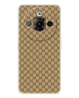 Чохол для ZTE Nubia Focus Pro з картинкою «Gucci — класичний беж»