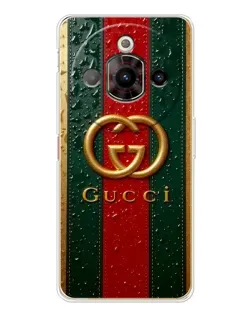Чохол для ZTE Nubia Focus Pro з картинкою «Gucci — фірмова смуга та золото»