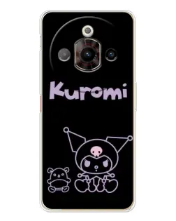 Чохол для ZTE Nubia Focus Pro з картинкою «Kuromi — чорний мінімалізм»