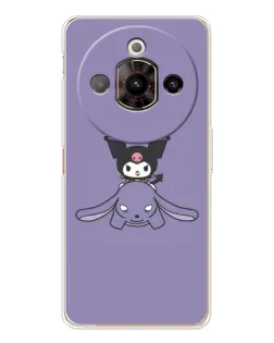 Чохол для ZTE Nubia Focus Pro з картинкою «Kuromi на ліловому фоні»