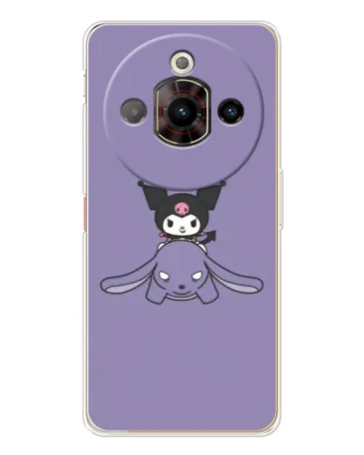 Чохол для ZTE Nubia Focus Pro з картинкою «Kuromi на ліловому фоні»