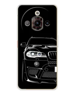 Чехол для ZTE Nubia Focus Pro с картинкой «Темный силуэт BMW»