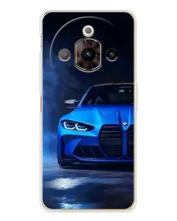 Чехол для ZTE Nubia Focus Pro с картинкой «Голубая BMW M4»
