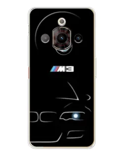 Чехол для ZTE Nubia Focus Pro с картинкой «Минималистичный принт BMW M3»