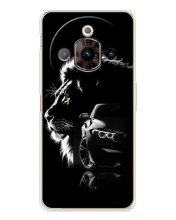 Чехол для ZTE Nubia Focus Pro с картинкой «BMW и лев»