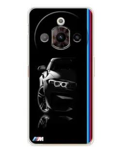 Чехол для ZTE Nubia Focus Pro с картинкой «Силуэт BMW в темноте»