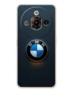 Чехол для ZTE Nubia Focus Pro с картинкой «Логотип BMW — минимализм»