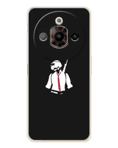 Чохол для ZTE Nubia Focus Pro з картинкою «PUBG — силует воїна»