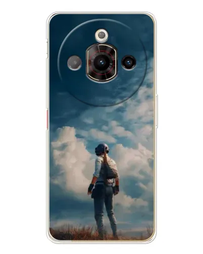 Чохол для ZTE Nubia Focus Pro з картинкою «Герой PUBG на скелі»