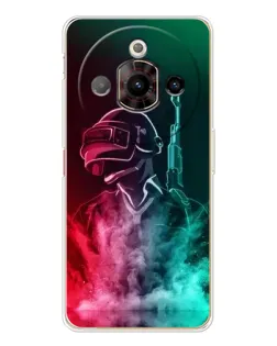 Чохол для ZTE Nubia Focus Pro з картинкою «PUBG — вогняний воїн»