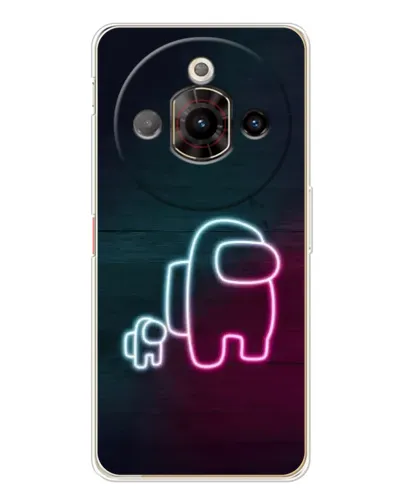 Чохол для ZTE Nubia Focus Pro з картинкою «Among Us неон-арт»